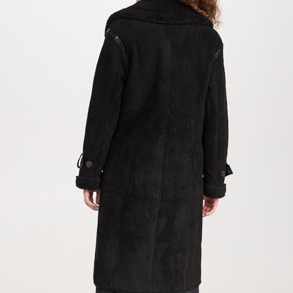 Avec Les Filles Black Pea Coat - Picture 3 of 9